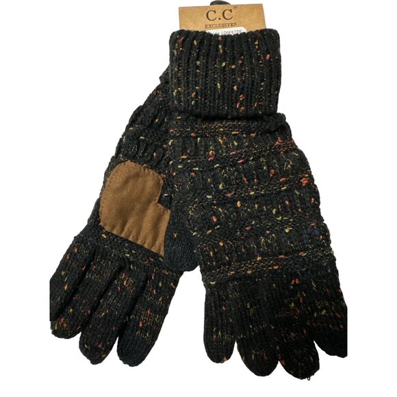 2 X C.C Exclusives SmartTips Touchscreen Women Gloves Leather Patch Texting Tech - Picture 8 of 10